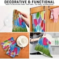 thumbnail image 4 of Colorful Bicycle Balloons Dish Towels 4 Pack, Spring Flowers Washable Tea Towels Dishcloths Lint-Free 18x28 Inch Fast Drying for Home Kitchen Clean, 4 of 7