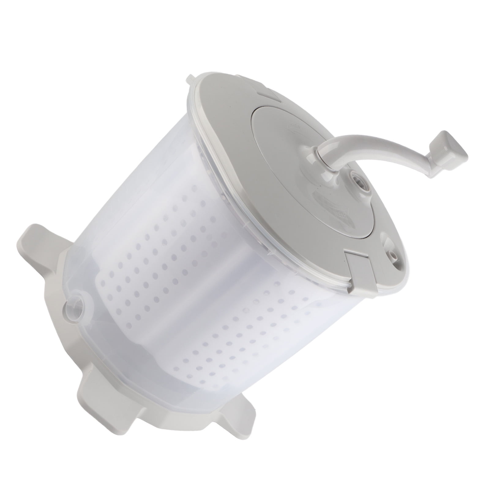Sorven Hand Crank Manual Washing Machine Manual Washing Machine, Portable Manual Washing Machine Nordic Grey for Dormitory