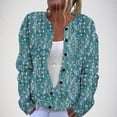 thumbnail image 1 of Sudadera de manga larga con capucha y bolsillos para mujer, estilo casual, con estampado de moda, de poliéster, 1 of 5