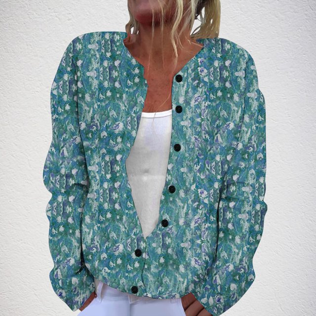 Sudadera de manga larga con capucha y bolsillos para mujer, estilo casual, con estampado de moda, de poliéster
