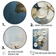thumbnail image 3 of Designart "Minimalist Geraniums In Blue And White" Geraniums Floater Framed Canvas Prints, 3 of 5