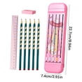 thumbnail image 2 of Meitianfacai Pencil Stationery Box Set Ruler Pencil Eraser 4 Piece Set, 2 of 3