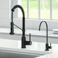 thumbnail image 2 of KRAUS Bolden Commercial Style Pull-Down Kitchen Faucet and Purita Water Filter Faucet Combo in Matte Black, 2 of 10