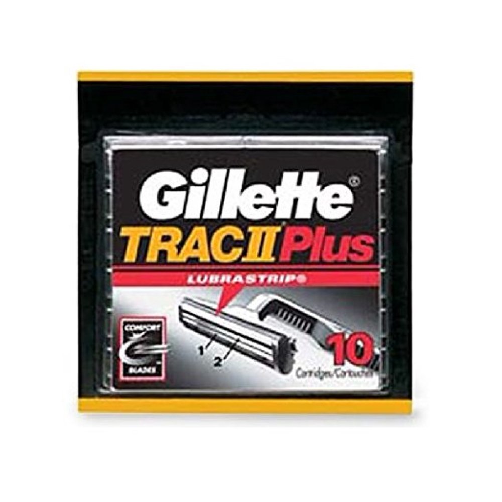 Gillette Trac II Plus Refill Razor Blades 10 ct. + Schick Slim Twin ST