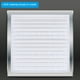 thumbnail image 5 of Cubierta Magnética de Ventilación Uxcell 5.5"x12" Paquete de 4 para Registros de Aire de Piso y Pared con Fuerte Imán Malla Blanca, 5 of 6