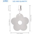 thumbnail image 3 of Clips decorativos para pesas de mantel, bolas de acero inoxidable, acero inoxidable resistente al agua, a prueba de óxido, para interiores y exteriores, fácil instalación, resistente al viento,, 3 of 5