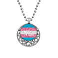thumbnail image 1 of Yes I'm Trans LGBT Support Necklaces Pendant Retro Moon Stars Jewelry, 1 of 3