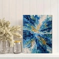thumbnail image 2 of Abstract Blue Splash Canvas Print, Wall Decor for Living Room Bedroom Office Hotel Restaurant Bar, 2 of 8
