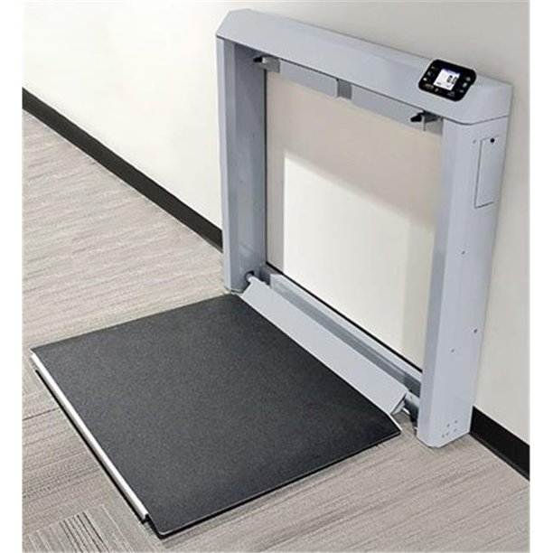 Detecto 12 2382 1000 X 0 2 Lbs Wheelchair Scale With Wall Mount 44 Ac Adapter 44 Fold Down Platform Walmart Com