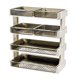 thumbnail image 1 of Kitchen Countertop Organizer Plastic Detachable Multifunctional Kitchen Storage Shelf Food Rack for Bedroom Bathroom Desktop Cream White 4 Tier, 1 of 5