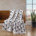thumbnail image 5 of Wrangler - Twin Blanket, Soft Plush Fleece Bedding, Perfect for Layering, Yellowstone Inspired, Dorm Essentials (Steer Head Blue), 5 of 7
