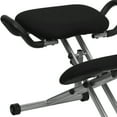 thumbnail image 5 of Emma + Oliver Ergonomic Kneeling Office Chair with Handles in Black Fabric, 5 of 8