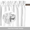 thumbnail image 6 of Donkey Sitting on The Toilet Thinking Valance Curtain Abstract Funny Animal Window Valances Rod Pocket Short Curtains Window Treatments for Kitchen Bedroom Bathroom Laundry 56" x 16", 6 of 9