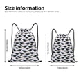 thumbnail image 2 of Kdxio Graduation Hats Print Drawstring Backpack Bag,Waterproof Draw String Back Sack, Gym Drawstring Bags Swim Bag For Unisex, 2 of 5
