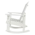 thumbnail image 2 of Shine Company Weather Resistant Cedar Wood Marina Porch Rocking Chair, White, 2 of 7