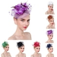 thumbnail image 2 of Coofit Fascinator Hat Dual-use Mesh Flower Creative Tea Party Hat Fascinator Hair Clip, 2 of 8