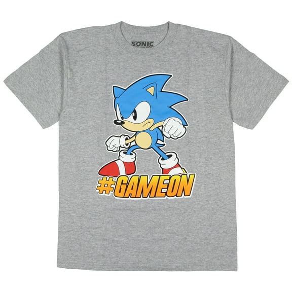 Sonic The Hedgehog Boys' #GameOn Character Design Gaming T-Shirt