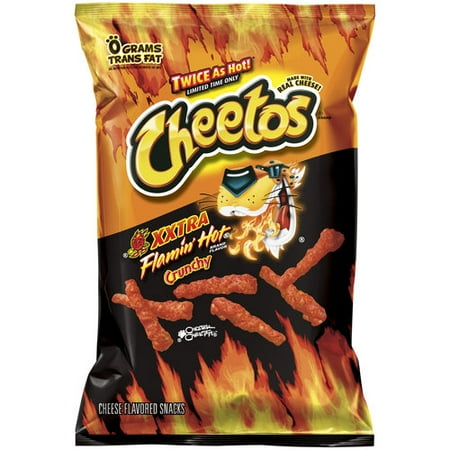 Cheetos Crunchy Xxtra Flamin' Hot Cheese Flavored Snacks, 8.5 oz