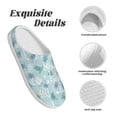 thumbnail image 5 of Lsque Sea Turtle Pattern Womens Comfort Cotton on Scuff With Memory Foam and Anti-skid Sole Slipper-46/47, 5 of 7