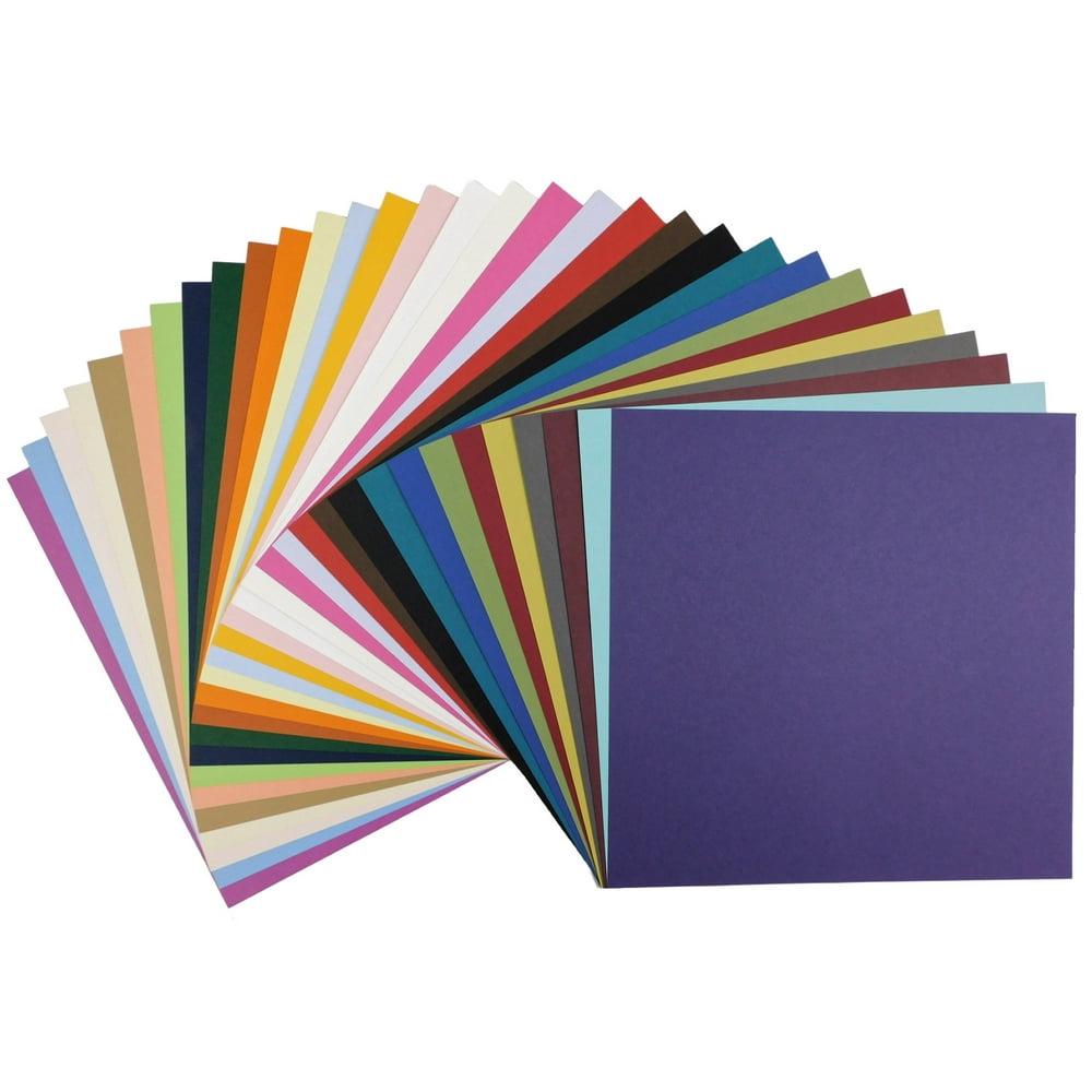 Basics PRIMARY MIX 12X12 (Square) Variety Pack 80C Cardstock (31 colors