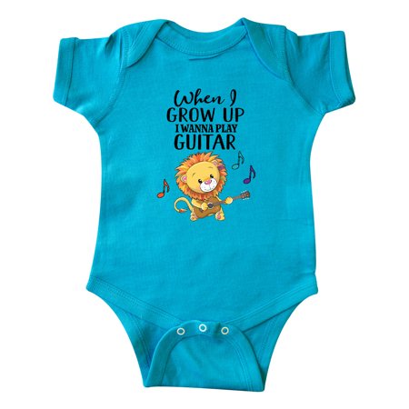 

Inktastic Cute Future Guitar Player Childs Music Gift Baby Boy or Baby Girl Bodysuit