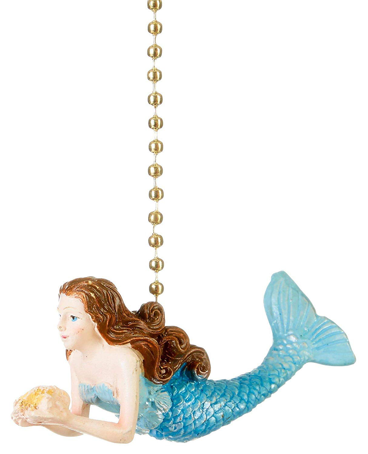 Ocean Mermaid Decorative Ceiling Fan Light Dimensional Pull 