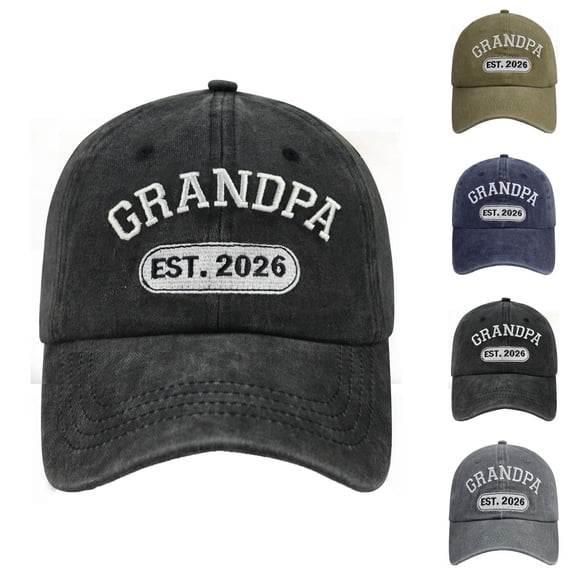 Grandpa Hat Baseball Cap Vintage Washed Letter Embroidery Dad Hat