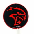 thumbnail image 3 of Dodge Hellcat Black and Red Steel Sign, 3 of 8