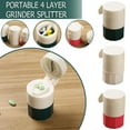 thumbnail image 2 of 4 Layer Pill Crusher Grinder Splitter Tablet Box Cutt Storage Medicine C1A7, 2 of 4