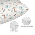 thumbnail image 3 of Kdxio Cotton Pillow Cases 20"x30" Pillowcases,Soft and Breathable Bedroom Pillow Cases-Elephants And Giraffes-No Pillow Core, 3 of 5