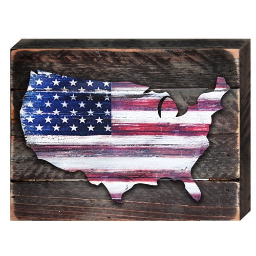 Designocracy USA Map Vintage Americana Wall D cor