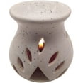 thumbnail image 3 of India Meets India Tea Light Candle Holder [White w/ Dotted - 3.5"] Ceramic Tea Light Candle Holder/Aroma Burner - Set of 2 w/ 4 Tea Lights, 3 of 3