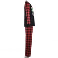 thumbnail image 2 of Kmbangi Christmas Parent-child Nightwear, Plaid Printed Pattern Tops and Pants, 2 of 8
