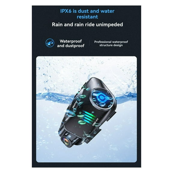 Q28-2X Helmet Headset WIFI Bluetooth, HD 1080P Driving Recorder & Wireless Camera Call & Video Recording,1 * Helmet Bluetooth Dash Cam Headset,Black