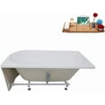 thumbnail image 4 of 59" Streamline N4020BNK Soaking Freestanding Tub and Tray With Internal Drain, 4 of 7