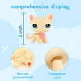 thumbnail image 5 of Minilps Pet Toy Short Hair Cat #410 with Plastic Collar Accessories,Collectible Mini Toy Figurines, 5 of 8