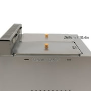 2pan Commercial Gas Fryer Countertop Deep Fryer Propane(LPG) Stainless Steel