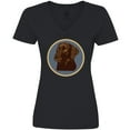 thumbnail image 3 of Inktastic Labrador Retriever Chocolate Lab Dog Women's V-Neck T-Shirt, 3 of 5