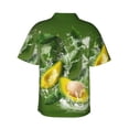 thumbnail image 3 of Picia Friut Avocado Gentle Cotton Regular Fit Short Sleeve Casual Hawaiian Shirt for Men-XX-Large, 3 of 9