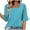 Light Blue, variant on Women's Casual Polka Dot Square Neck Lace Short Sleeve Blouse Fashion Summer Printed Round Neck Tops Boho Vacation Party, Yellow S