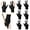 Black, variant on Lsupdaol 8 Pcs 3 Fingers Pool Gloves Billiards Left Hand Cue Sport Show Gloves for Women Men Billiard Shooters Carom Sports Accessories