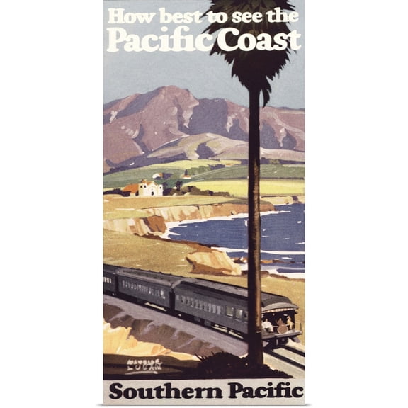 Great BIG Canvas | Rolled Poster Print entitled Pacific Coast I