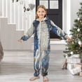 thumbnail image 6 of BZSMCE Unisex One-piece Pajama Cotton Sleepwear Celestial Guardian Printed, 6 of 8