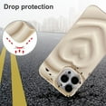thumbnail image 3 of Compatible with iPhone 13 Pro Max Case 6.7 Inch, Luxury 3D Design Heart Electroplated Water Ripple Case for Women Girls Soft Silicone Shockproof Camera Protective Back Cover-White, 3 of 13