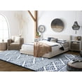 thumbnail image 3 of SAFAVIEH Tulum Lakisha Oriental Area Rug, Ivory/Navy, 12' x 12' Square, 3 of 9