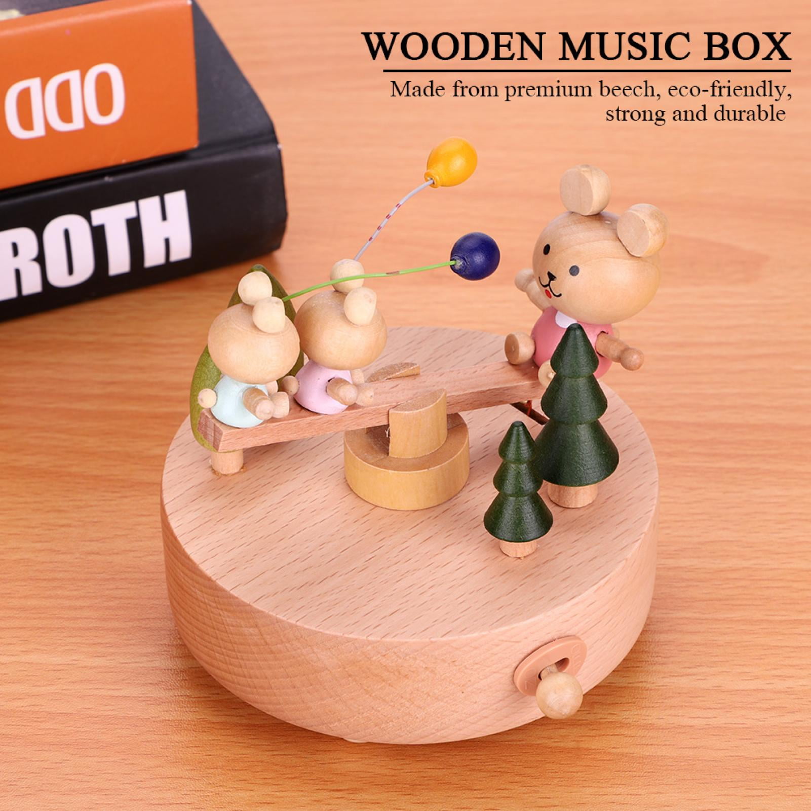 Exquisite Wooden Music Box, Kids Music Box, For Decoration Office Home Crafts