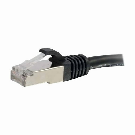 C2G 20ft Cat6 Snagless Shielded (STP) Ethernet Network Patch Cable - Black - patch cable - 20 ft - black