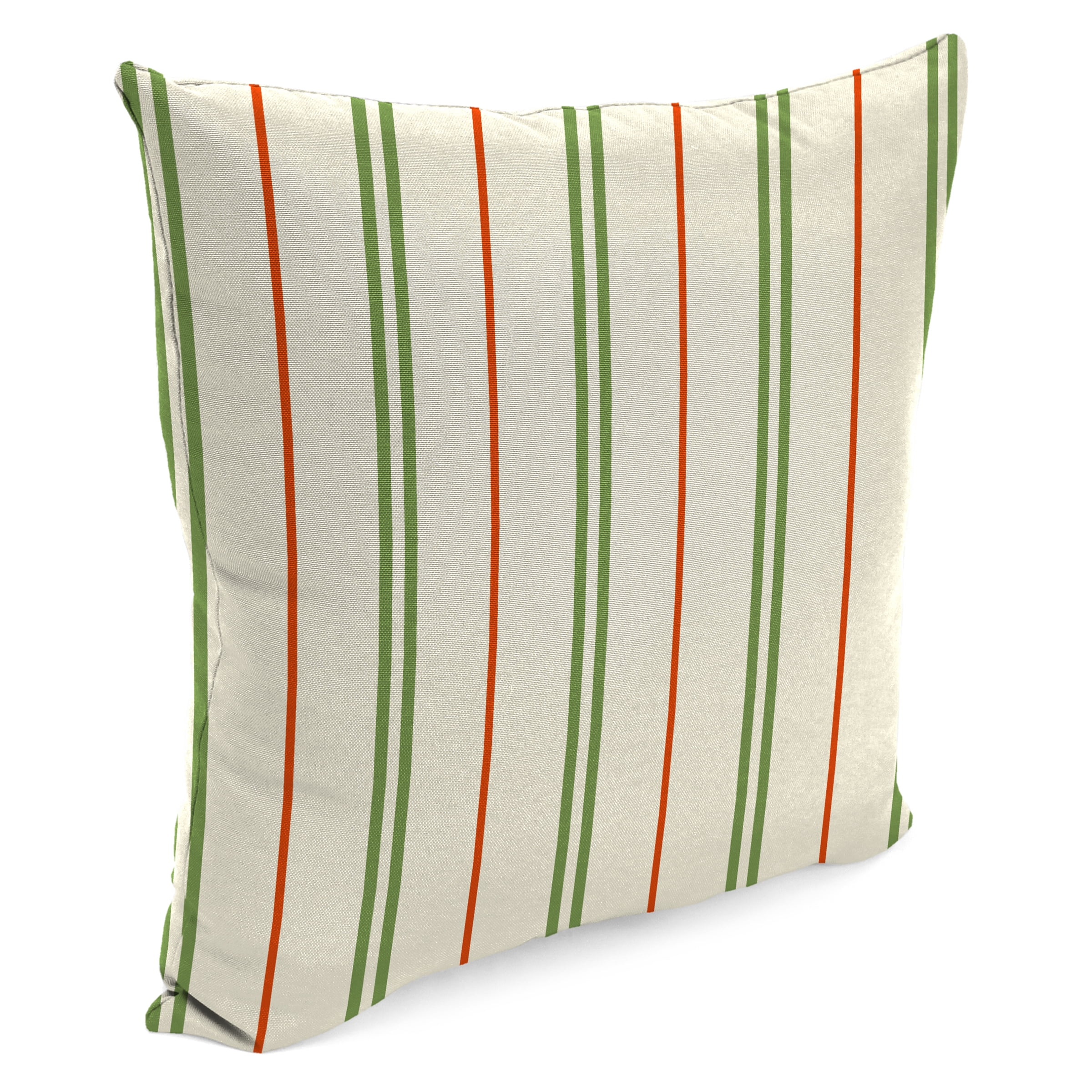Jordan Manufacturing 16" x 16" Gallan Cedar Grey Stripe Square Outdoor Throw Pillow (2 Pack)