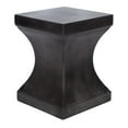 thumbnail image 5 of SAFAVIEH Outdoor Collection Curby Concrete Accent Stool Black, 5 of 7