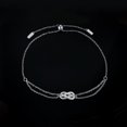 thumbnail image 4 of Jewelrypalace Infinity Love Knot 2.4ct Cubic Zirconia Adjustable Bracelet 925 Sterling Silver, 4 of 6